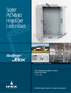 Scepter® PVC Molded Hinged Cover Junction Boxes