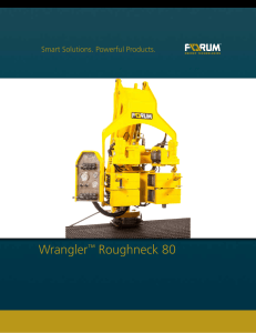 Wrangler™ Roughneck 80 - Forum Energy Technologies