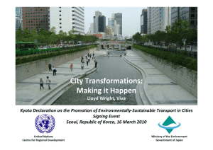 City Transformations: Making it Happen