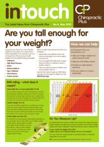 Are you tall enough for your weight?