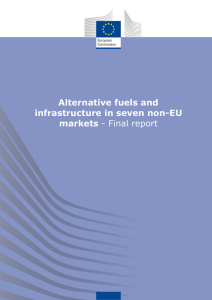 Alternative fuels and infrastructure in seven non-EU markets