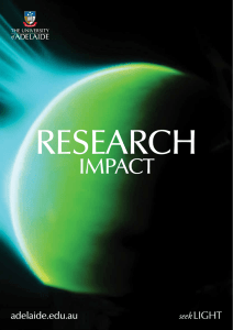 Research Impact - The University of Adelaide