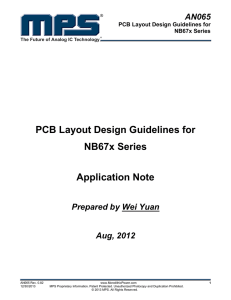 AN065 PCB Layout Design Guidelines for NB67x Series