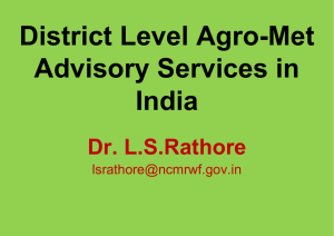 LS Rathore - The World AgroMeteorological Information Service