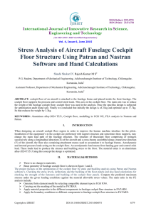 Stress Analysis of Aircraft Fuselage Cockpit Floor