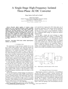 A Single-Stage High-Frequency Isolated Three-Phase AC