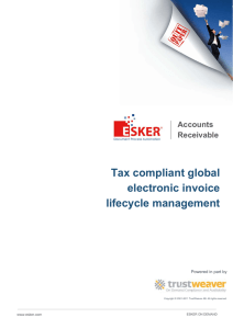 Tax compliant global electronic invoice lifecycle management