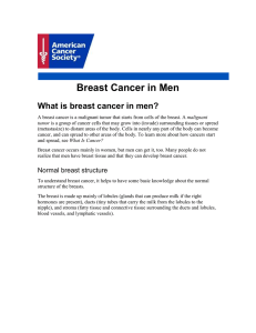 Breast Cancer in Men - American Cancer Society