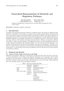 Generalized Representation of Metabolic and Regulatory Pathways