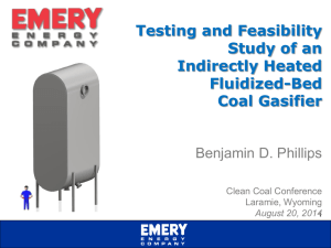 Testing and Feasibility Study of an Indirectly Heated Fluidized
