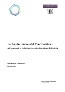 Factors for Successful Coordination