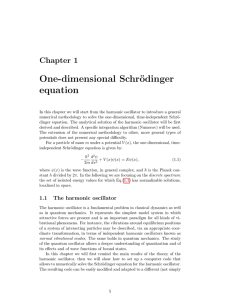 One-dimensional Schrödinger equation