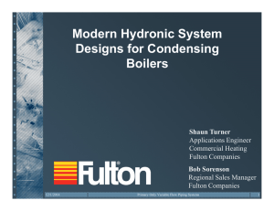 Modern Hydronic System Designs for Condensing
