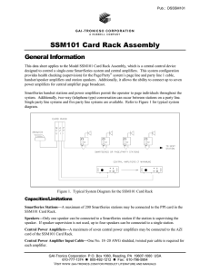 SSM101 Card Rack Assembly - GAI