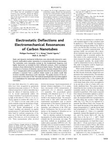 Electrostatic Deflections and Electromechanical Resonances of
