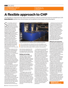 A flexible approach to CHP