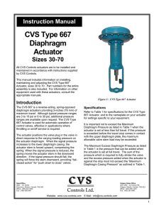 CVS Type 667 Diaphragm Actuator