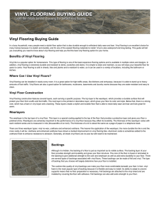 Vinyl Flooring Buying Guide