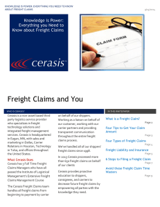 Freight Claims and You