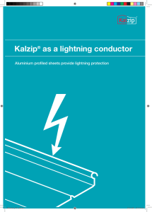 Kalzip® as a lightning conductor