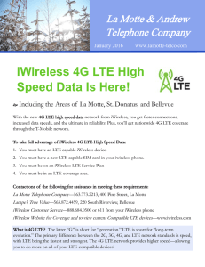 iWireless 4G LTE High Speed Data Is Here!