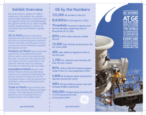 GE by the Numbers Exhibit Overview