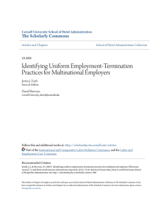 Identifying Uniform Employment-Termination Practices for