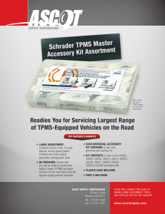 Schrader TPMS Master Accessory Kit Assortment
