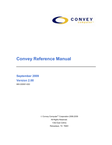 Convey Reference Manual - College of Engineering Wikis