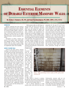 Essential Elements of Durable Exterior Masonry Walls