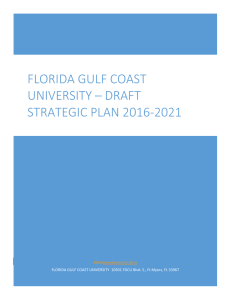 FGCU Strategic Plan DRAFT 2016-2021