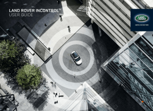LAND ROVER INCONtROL™ USER GUIDE