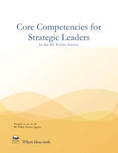 Core Competencies for Strategic Leaders