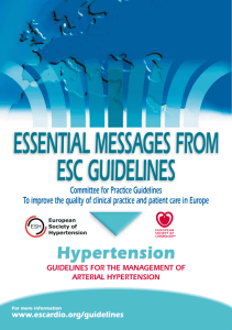Hypertension - European Society of Cardiology