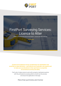 FirstPort Surveying Services: Licence to Alter