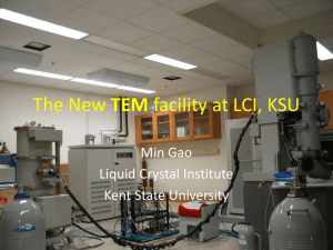 The New TEM facility at LCI, KSU