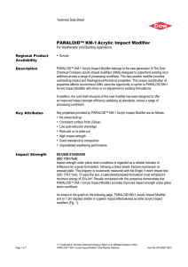 PARALOID KM-1 Acrylic Impact Modifier