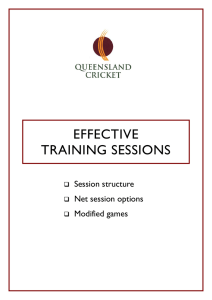 effective training sessions - Ferny Fireballs (Cricket Club)