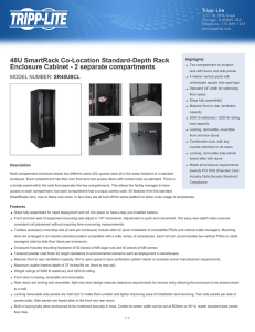 48U SmartRack Co-Location Standard-Depth Rack