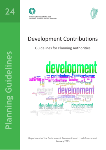 Development Contributions - Department of Housing, Planning