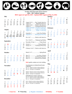 2016 2017 School Calendar FINAL APPROVAL May 16 2016