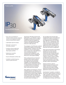 IP30 Handheld RFID Reader Product Profile | Honeywell
