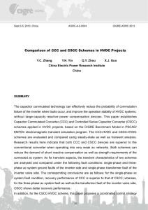 Comparison of CCC and CSCC Schemes in HVDC Projects