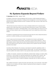 Kx Systems Expands Beyond FinServ