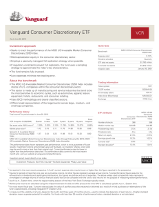 Vanguard Consumer Discretionary ETF Fact Sheet