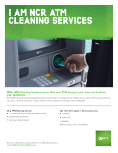 ATM Cleaning Services Datasheet