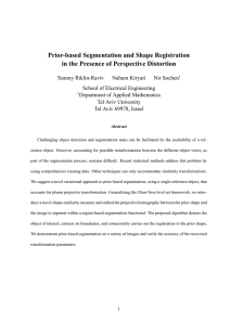 Prior-based Segmentation and Shape Registration in the Presence