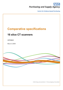 16 slice CT scanners - About Centre for Evidence