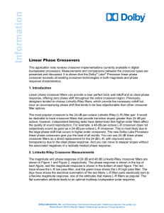 Linear Phase Crossovers