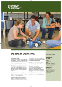 Diploma of Engineering - Charles Darwin University